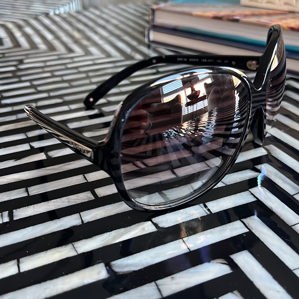 Prada Oversized Ombré Sunglasses Black SPR191